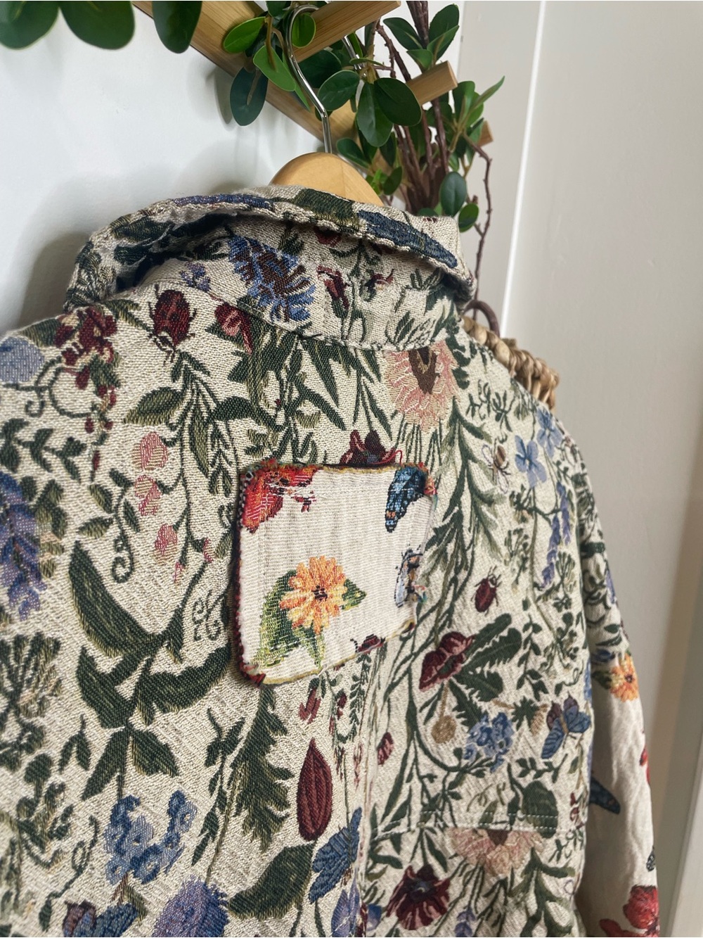 The Luana POL Floral Butterfly Oversized Jacket - Picture 9 of 9